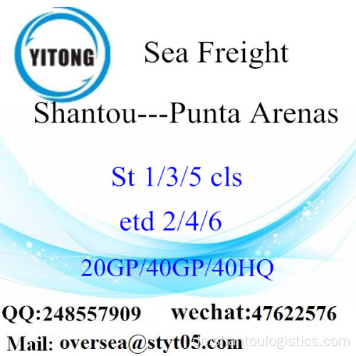Shantou Port Seefracht Versand nach Punta Arenas